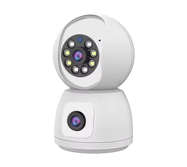 TY2L-P01Tuya 1080p Home Security 2-way Audio WiFi CCTV Camera 2MP Dual Lens 360 Panoramic P2P Wireless Baby Dog Monitor NVR Cam