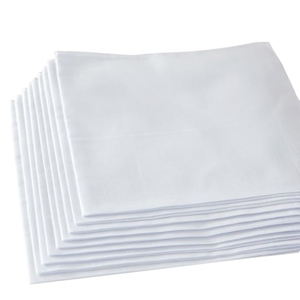 Vente en gros 100% serviettes de cuisine tissées en coton 45x45cm blanc solide écologique à séchage rapide très absorbant décoratif décor à la maison - Product Image 5