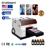 Mini imprimante numérique UV à jet d'encre 6 couleurs, nouvelle génération, pour bricolage direct, avec écran LED, pour cartes d'identité, CD, PVC, verre, cuir, métal, bois, coques de téléphone, format A4
