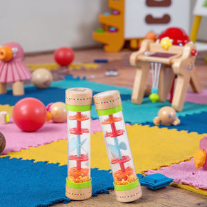 Jeu éducatif Montessori en bois : tube <span class=keywords><strong>sonore</strong></span> et <span class=keywords><strong>sablier</strong></span> – hochet musical pour garçons et filles de 5 à 7 ans - Product Image 1