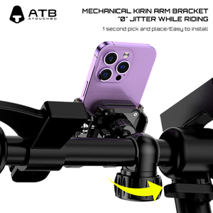 ATB aleación de aluminio Universal teléfono celular bicicleta Scooter manillar soporte montaje ajustable motocicleta bicicleta móvil soporte - Product Image 3