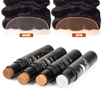 Leeons Stylo Correcteur Adhésif Teintant pour Nœuds de Perruque et Dentelle, 4 Couleurs, pour Cheveux Naturels, Marque Privée Personnalisée