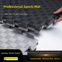 Tapis de sol en mousse EVA tissé pour nouveau-nés, arts martiaux Taekwondo Sanda, antidérapant, emboîtable, pour aire de jeux et entraînement en salle de sport, motif à carreaux