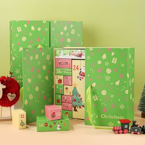 Cajas Rígidas con Laminado Mate y Asa de Esponja, Caja de Calendario de Adviento Navideño de Lujo para Regalo - Product Image 6