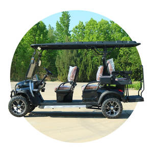 전기 리프트 골프 카트 2 4 6 8 좌석 4x4 가솔린 오프로드 클럽 자동차 판매 골드 컬러 사용자 정의 무료 디자인 저렴한 가격 - Product Image 2