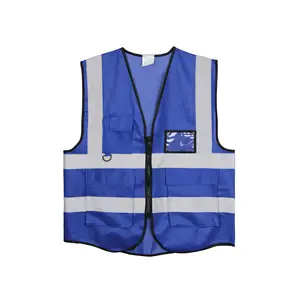 chaleco de seguridad bolsillo delantero chaleco reflectante de seguridad logotipo chaleco de seguridad de alta visibilidad