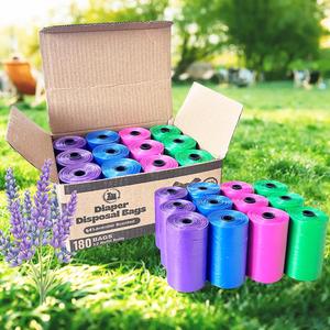 Bolsas para excremento de perro con fragancia de lavanda, biodegradables, ecológicas, personalizadas e impresas al por mayor - Product Image 1