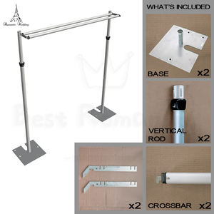 12 by Adjustable Pipe and Drape <b>Backdrop</b> <b>Stand</b> for Banquet Wedding Party Display <b>Backdrop</b> <b>Stand</b> Arch - Product Image 2