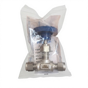 Válvula de aguja de control de gas criogénico REGO SNV250G03C de acero inoxidable 316 para tuberías de dosificación y contenedores a granel de baja temperatura - Product Image 1