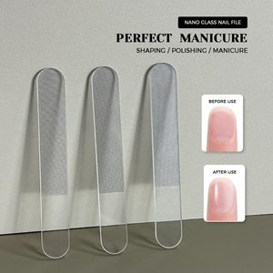 Lime à <span class=keywords><strong>ongles</strong></span> réutilisable en verre nano de forme ronde, polissoir pour <span class=keywords><strong>ongles</strong></span> naturels, outil de manucure, vente en gros - Product Image 5