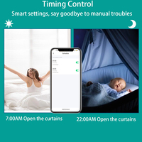 Persiana Enrollable Inteligente Tuya WiFi/ZigBee, Motor para Persiana Romana, Persiana Veneciana Eléctrica, Control por Voz y Aplicación, Día/Noche, Oficina