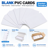 Carte-clé d'hôtel programmable en PVC blanc imprimable 13,56 MHz, carte RFID vierge IC NFC intelligente pour contrôle d'accès