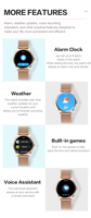 Montre connectée ultra-fine VL60 Pro pour femmes avec bouton rotatif, cadran dynamique féminin, suivi de la santé, appels Bluetooth
