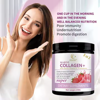Boisson en Poudre de Collagène Pur OEM pour Soin de la Peau, Blanchissant, Éclaircissant, Soin des Cheveux et des Ongles, Favorise l'Élasticité de la Peau, Meilleur Collagène en Poudre