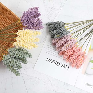 <b>Artificial</b> Lavender <b>Bouquet</b> Wheat Grass Nordic Style Home Soft Furnishing Floral Arrangement Greenery Wholesale - Product Image 4