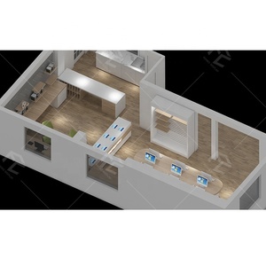 การออกแบบตกแต่งภายในร้านคอมพิวเตอร์ที่เรียบง่าย ทันสมัย ตกแต่งร้านคอมพิวเตอร์อย่างมีสไตล์ พร้อมเฟอร์นิเจอร์โชว์สินค้าและของตกแต่งสำหรับร้านค้า - Product Image 6