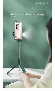 Nueva tendencia, artefacto de disparo con Control remoto, luz exterior, transmisión en vivo multifuncional, trípode de escritorio, <span class=keywords><strong>palo</strong></span> Selfie - Product Image 6