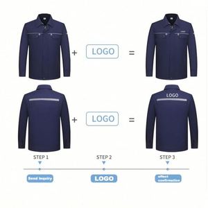 Diseño de Uniformes de Trabajo Personalizados al por Mayor con Logotipo, Overoles de Dos Tonos, Chaqueta de Invierno para Hombre - Product Image 4