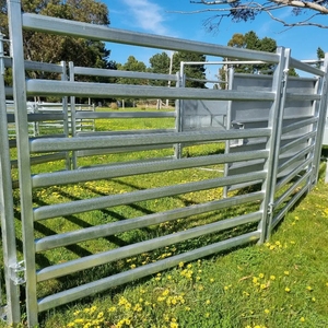 Gia súc tấm đoạn cừu bãi bảng điều khiển di động mạ kẽm kênh chăn nuôi hành lang mương chạy corral hàng rào - Product Image 6