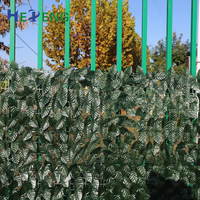 Daun buatan bunga pagar layar Taman bambu daun ivy pagar pagar rumput panel dekorasi dinding Faux privasi pagar