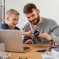 Kit de robot bipède bionique ACEBOTT pour Arduino ESP32, jouet électronique DIY dansant, contrôle par application, programmation Scratch Blockly