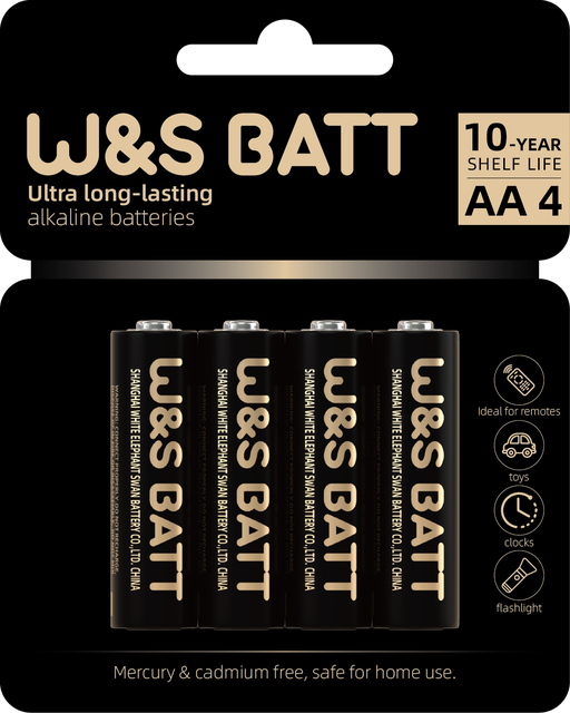 W&S BATT  BRAND BEST QUALITY  ALKALINE BATTERY LR6 AA