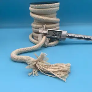 Cuerdas de algodón 100% trenzadas, cuerda redonda de algodón para manualidades, de alta calidad