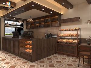 Muebles Comerciales de Diseño en Madera, Estantes para Cafetería y Vino, Kiosco con Estantes para Interiores de Cafés y Vitrinas - Product Image 3
