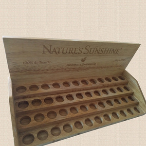 Wooden <b>Display</b> <b>Rack</b> 40x25x30cm Durable Desktop Product Showcase Horizontal Shenzhen Origin - Product Image 2