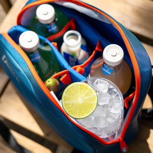 Le <span class=keywords><strong>sac</strong></span> <span class=keywords><strong>isotherme</strong></span> portable en tissu Oxford de couleur gris foncé garde les aliments frais et les boissons au froid avec un bon goût - Product Image 2