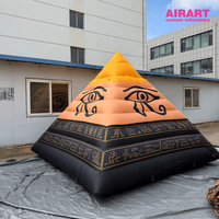 Pyramide gonflable de 3 m, tente géante gonflable personnalisée pour la publicité d'événements et de salons professionnels