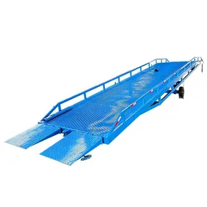 6t-15t thủy lực sân đoạn đường nối di động Dock đoạn đường nối tải Dock container cho xe tải Trailer nâng bảng cho hiệu quả tải container