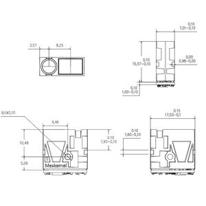 LDL-S 미니 크기 80m 레이저 거리 센서 610-690nm 레드 빔 레이저 거리 측정 센서 10Hz 장거리 거리 센서 - Product Image 2