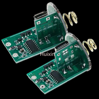 Carte de commande double lithium Quason, deux cartes de circuit pour batterie 18650 ou 26650, accessoires pour lampe torche à lumière puissante, interrupteur central