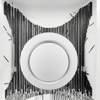 Grille d'aération moderne blanche pour système de climatisation extérieur, bureau, sous-sol, système d'extraction d'air frais, systèmes CVC