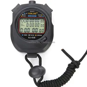 OEM Klasik Digital Genggam Lcd Chronograph Olahraga Stopwatch Timer Stop Watch dengan String RUIZEINC