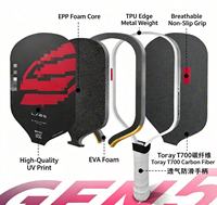 Raket Pickleball Serat Karbon EVA + EPP Generasi Kelima untuk Kontrol dan Serangan di Acara Profesional. Tersedia untuk Grosir.