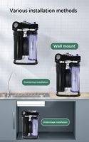 Système de filtration en 5 étapes sous évier cuisine 75 Gpd filtre à eau système Ro maison pour le traitement de l'eau