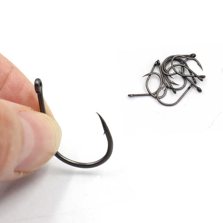 Lot De 12 Hameçons Pivotants Ronnie En Acier Carbone Pour Pêche à La Carpe – Tailles 4# 6# 8# Avec Vis Bouillette