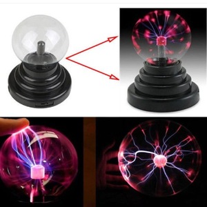 Lampe Magique USB 3 Pouces, Boule d'Ions à Contrôle Tactile, Lampe de Bureau en Verre à Effet Éclair Électrostatique, Cadeau d'Affaires - Product Image 4