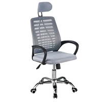 Chaise de bureau en maille de haute qualité avec appui-tête Chaise de soutien du dos multifonction Bureau d'ordinateur