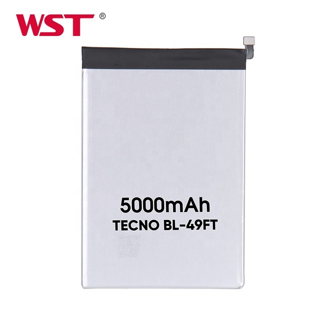 Mobile Phone Battery Factory 5000mAh Phone Cellphone Baterias for TECNO BL-49FT