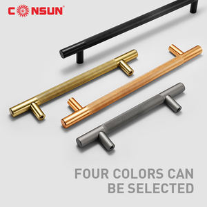 Wholesale Aluminum Alloy Handles Textured Knurled Wardrobe Kitchen <strong>Cabinet</strong> Drawer Pulls <strong>Knobs</strong> CSK141-L - Product Image 3