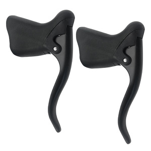 Palancas de freno de bicicleta de aleación de aluminio, diseño ergonómico de 2 dedos para bicicleta de carretera - Product Image 1