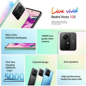 โทรศัพท์มือถือ Xiaomi Redmi Note 12s รุ่นดั้งเดิม รองรับสองซิม ความจุ 256GB แรม 8GB รองรับ NFC และระบบสแกนใบหน้า เวอร์ชันรัสเซีย - Product Image 3