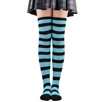 Chaussettes de Noël montantes en coton pur tricoté à rayures tendance, personnalisables avec logo – Collection Automne, Vente Flash