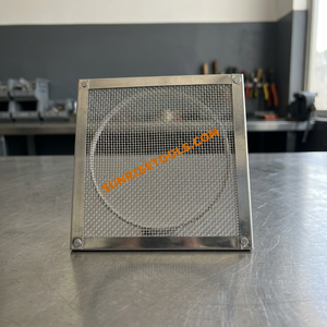 Plaque de travail en acier inoxydable à maille irrégulière avec support de soudure 100MM X 12MM pour la fabrication de bijoux - Product Image 4