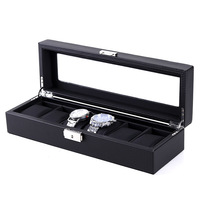 Boîte à montre avec logo personnalisé, en cuir PU, motif tissé, boîte de rangement pour bijoux, boîte cadeau pour collier
