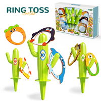 Jeu de lancer d'anneaux en plastique avec cactus intégré, éducatif, pour intérieur, avec système de pointage, modèle 2026, le plus vendu
