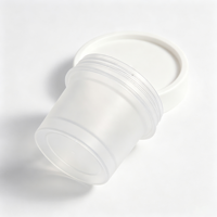 Vente en gros, très demandé : Gobelets en plastique de 100 ml de qualité alimentaire pour yaourt et crème glacée, avec couvercle, récipients polyvalents pour boissons et fleurs séchées (3,5g, 7g), personnalisables